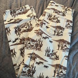Reformation Cowboy Print Jeans